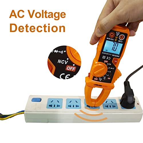 Дигитален мерач на мерач Автоматски опсег на мултиметарски напон за напон на напон мерка AC струја 600 A, AC/DC напон, отпор, NCV,