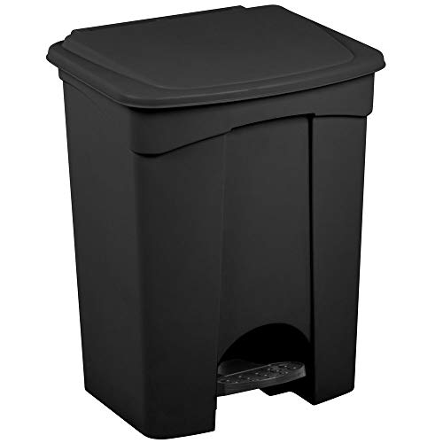 Pro & Family 72 Qt. / 18 галон / 68 литри црна правоаголна конзерва за ѓубре. Отпадоци од отпадоци од отпадоци од кујна може да трошат корпа