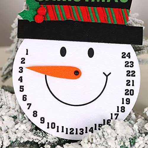 Еквивеи Божиќно Одбројување Календар За Доаѓање На Снешко, 2022 Неткаен Материјал Виси Календарски Денови На Доаѓање До Божиќни