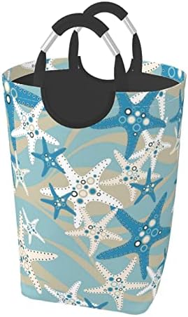 Прекрасна Морска Ѕвезда 50 литри Квадратна Торба За Складирање Валкана Облека Што Може Да Се Преклопи/Со Рачка За Носење/Погодна За Патување