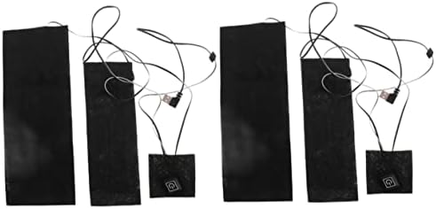 Clispeed 2pcs облека за греење на облека за греење на телото за греење на облеката за греење USB загреан елек USB подлога за греење