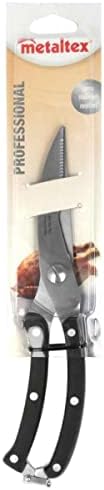 MetalTex 251805 „професионални“ ножици за живина, сребро/црно