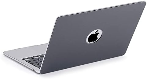 Dulinedo компатибилен со MacBook Air 16.2 инчен случај A2681 （M2） Објавен 2022 Touch ID PU Двоен слој заштитен капак （Греј）