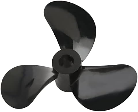 Heyiarbeit RC Boat Propeller 3 Blades Propeller Doad 4mm дијаметар 40 mm пластика CCW за RC брод модел Брод црн