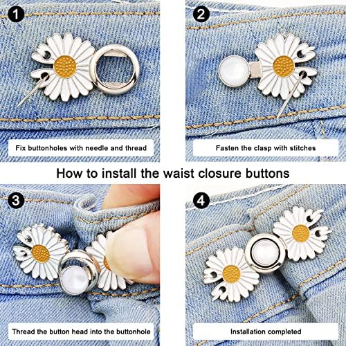 12 Поставете прилагодлива тока на половината, прилагодлива затегнување на панталонот за половината, копче за шиење на копчето, клип за затегнување