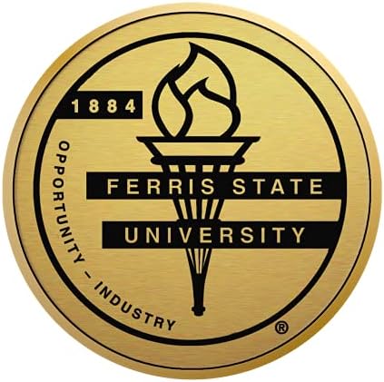 Државен универзитет Ферис - Официјално лиценциран - Диплома/магистерски - рамка за диплома за злато медалјон - Големина на документот