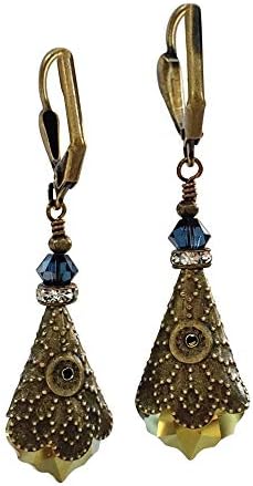 Неговиоткреации со накит Антички Инспирирани Гроздобер Викторијански Висат Капка Обетки За Жени Накит Подарок За Неа