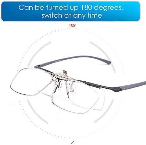 ТЕРАЗ Клип На Очила За Читање Со Функција За Превртување Метална целосна Рамка Исечена на очила На рецепт Дизајнирани За читатели На Миопија