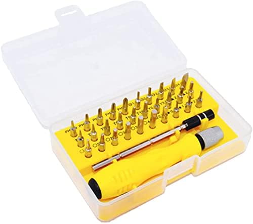 Shinktriver жолт мултифункционален расклопување на шрафцигер сет, за алатки за поправка за мобилни телефони, дигитални, домашни