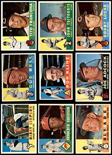 1960 Топс Бејзбол 200 стартер за стартување на картички/многу екс+