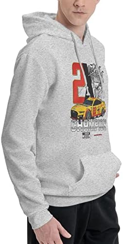 Eyои Логано 22 Шампион Машки пуловер Худи, обичен кошула со качулка, најдобра дуксери за спортска облека со џеб со џеб