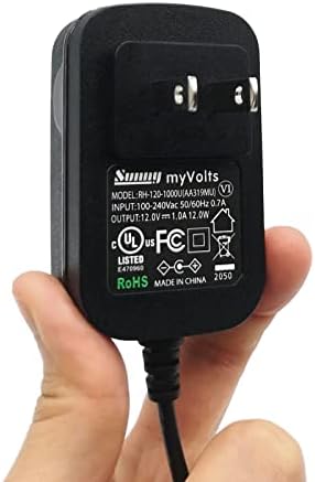 MyVolts 12V адаптер за напојување компатибилен со/замена за синтисајзерот Moog Sirin - us приклучок