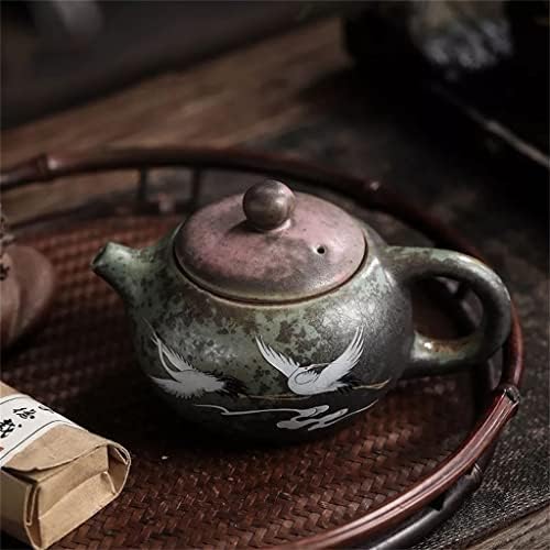 Дебела 220мл гроздобер керамички чајник Минге уметнички чајник со филтерски кунг фу чај сет