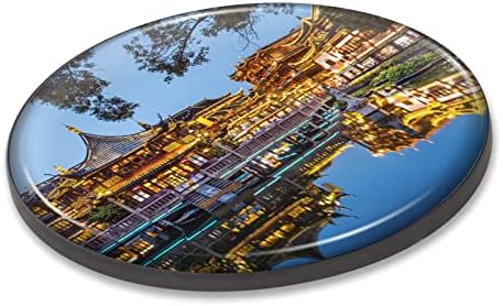 Шангај магнет силен и флексибилен магнет за фрижидер во Шангај 1,1 инчен епоксидна купола