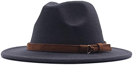 Панама женски капа капа широко федора флопи класичен појас тока тока дише машка капа волна бејзбол капа момци капачиња