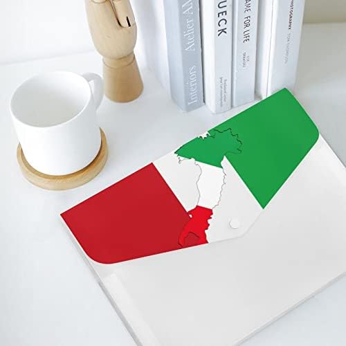 Италија Знаме Со Италија Мапа Проширување На Папката Со Датотеки Џеб Слатки Отпечатоци Папки За Поднесување Што Може Да Се Прошират Хармоника