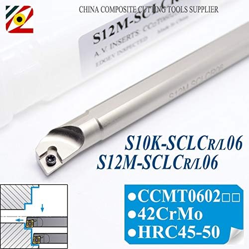 Fincos Cnc Внатрешна Алатка S10K-SCLCR06 S10K-SCLCL06 S12M-SCLCR06 S12M-SCLCL06 Вртење Алатки Струг Здодевен Бар ЗА CCMT060204 -: