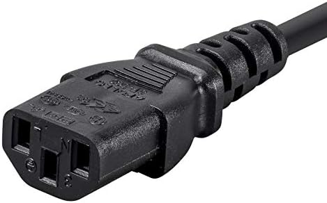 Кабел за кабел за напојување EDRAGON W/ 3 спроводник 14AWG Конектор за напојување на конекторот за напојување црни 15 стапки