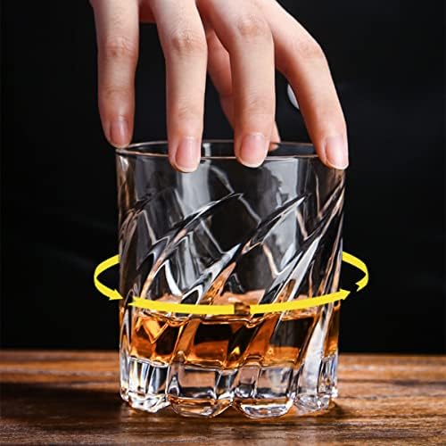 Холаџија Виски Очила-Ротирачки Чаши За Пиење Во собата На 2-11оз Карпи Стакло Сет-Старомоден Стакло Во собата за текила, бурбон,