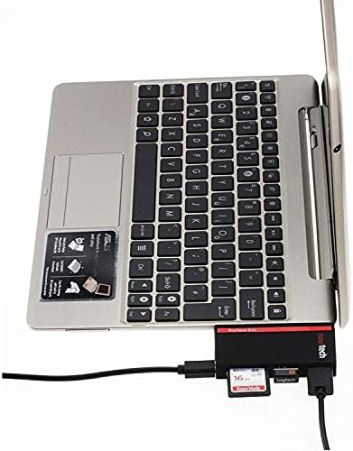Навитех 2 во 1 ЛАПТОП/Таблет USB 3.0/2.0 Hub Адаптер/Микро USB Влез со Читач НА Sd/Micro SD Картички Компатибилен СО ASUS VivoBook
