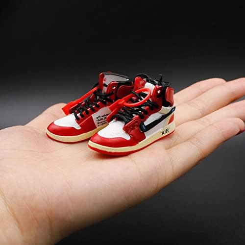 Cover Cover Sneakerhead Airpod Case со 3D Mini Sneaker & Lanyard, мек силиконски скок-човек AirPod Case компатибилен со AirPods 2-ри