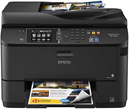 Epson Workforce Pro WF-4630 Безжичен боја се-во-еден инк-џет печатач со скенер и копир, Dash Applention Подготвено