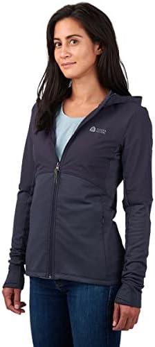 Sierra Designs Cold Canyon Zip Hybrid Hoodie W Sm Sm Total Eclipse/Ombre Blue