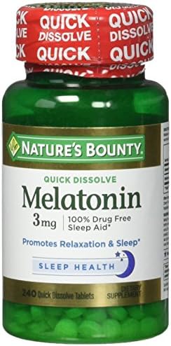 Natures bounty мелатонин 3 mg брзо растворете ги таблетите 240 брои