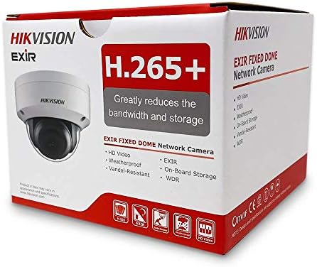 HikVision DS-2CD2183G0-I 8MP 4K Ultrahd Exir Dome IP камера 2.8 mm, POE, IR, IP67 Водоотпорен