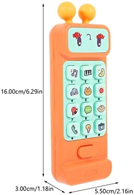 Toyandona Girls Toys Cartoon Телефон Декоративен телефон носат- отпорен додаток за учење 6 месеци стари девојки играчки