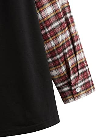SweatyRocks женски обичен карид со долги ракави со аспиратор, капки за џеб, качулка со џеб со џеб
