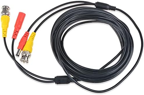 J-Zmqer 25ft Black BNC Видео моќна жица кабел компатибилен со кабелот Samsung Camera SDH-C84100BF SDH-ST581
