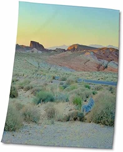 Пејзаж на пустината 3доус Флорен - пустино зајдисонце - крпи