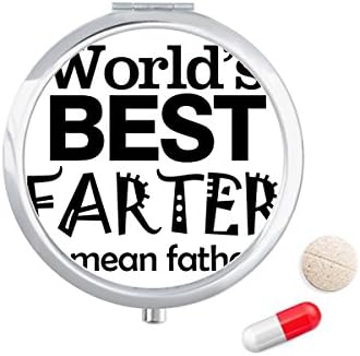 Најдобар Татко Цитат Денот На Таткото Пилула Случај Џеб Медицина Кутија За Складирање Контејнер Диспензерот