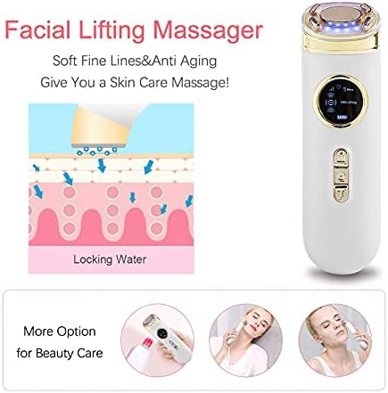 Машина за лице за жени топла масажа за домашна употреба на брадата со USB полнење 4 во 1 масажер на лицето