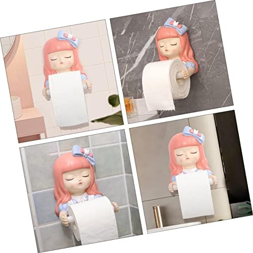 Stobok 1 сет ролна Ppaer кујна дизајн цевка хартија Супер тоалет додатоци таблета за симпатична решетката симпатична девојка полица