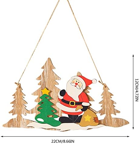 Кристали украси за Божиќ Божиќни дрвени приврзоци за елки за елка