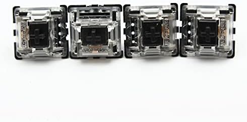 Механички прекинувачи на Јутол, 87 парчиња Gateron Black Switch Set RGB Series 3Pin Механички прекинувач за механички тастатури