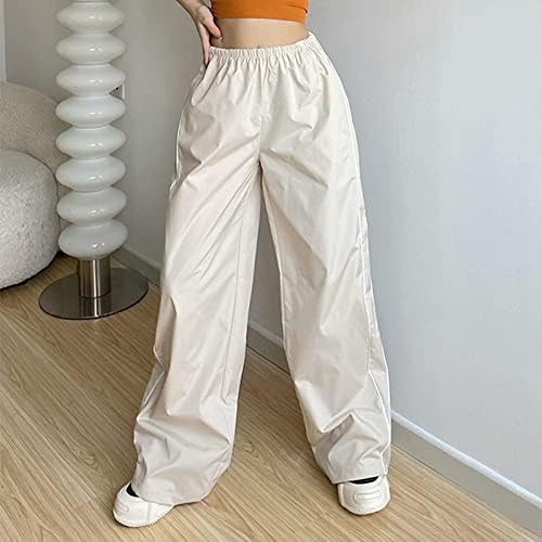 Женски широки карго панталони обични прилагодливи џокери за прицврстување на џокери со џокери панталони панк улична облека