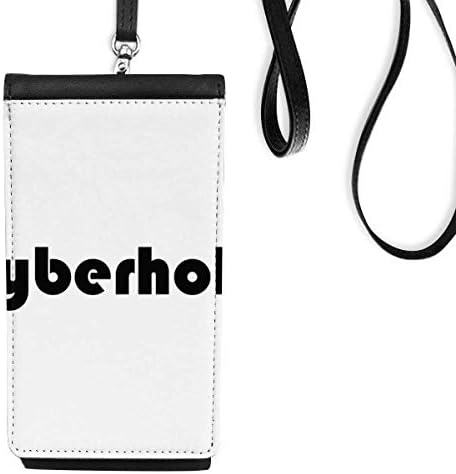 Стилски збор саберхолична уметност деко подарок моден телефон паричник чанта што виси мобилна торбичка црн џеб