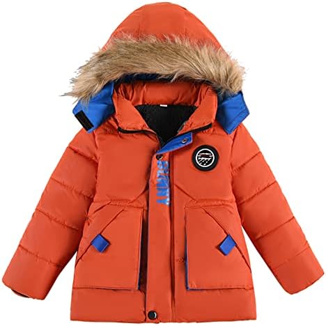 Зимски палта на Кагајд за девојчиња Девојки зимски момче јакна палто со капѓанка мода дете топла облека јакна тежок палто за момчиња