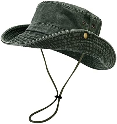 Унисекс измиен тексас потресена класична корпа капа, буни капа, широко, сонце капаче брада лента за риболов шапка, преклопено пешачење