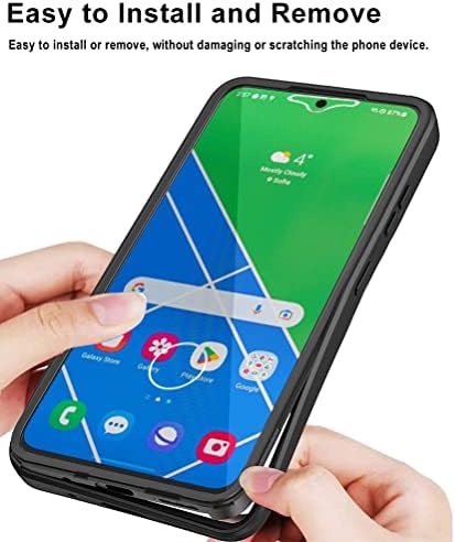 Мобилни телефони снопови за покривање на куќите јасен случај за Samsung Galaxy S23 Case, Full Body Case Transparent Phone Case, вграден