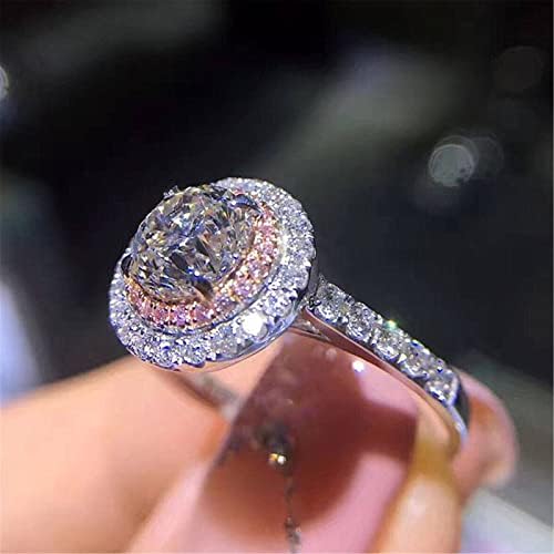 Венчален прстен за жени злато прилагодлив на жените накит Елегантен скапоцен камен, loveубовен прстен за забава украси украси за