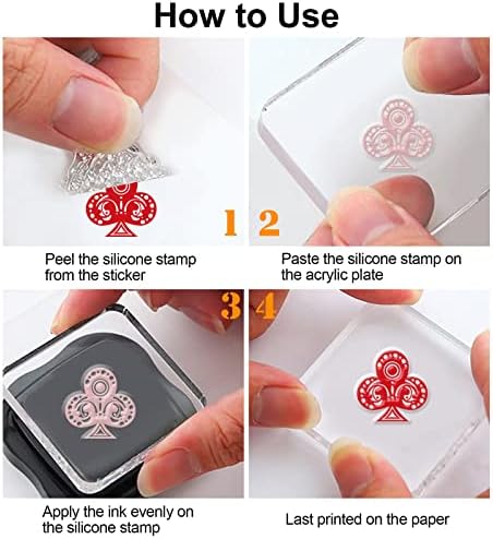 Глобленд покер силиконски чисти марки транспарентни марки за роденден Велигденски картички за Денот на вineубените, правејќи DIY ScrapBooking