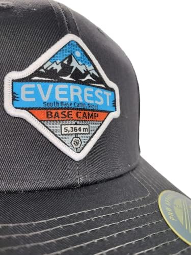 Капа за камиони на Еверест - Бејзбол капаче од мрежна мрежа w/базен камп ткаена лепенка
