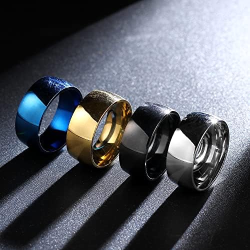 Сини прстени на Колесо 8мм за мажи и жени Персонализирани прстен за прстен Вграден прстен-75870