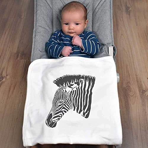 Azeeda 'zebra head' памучно бебе ќебе / шал