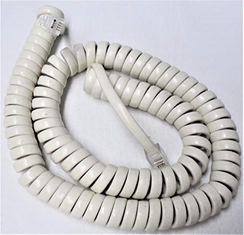 DIY-бизфони едвај исклучен од белата средна должина генерички кабел за слушалки ги вклопува скоро сите фиксни телефони Телефонски приемник жица