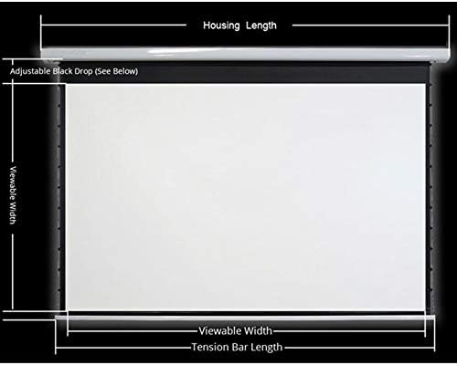 CLGZS 16: 9 4K моторизиран затегнат проектор екран на црна кристал ALR Проекција Екран за вашиот домашен театар